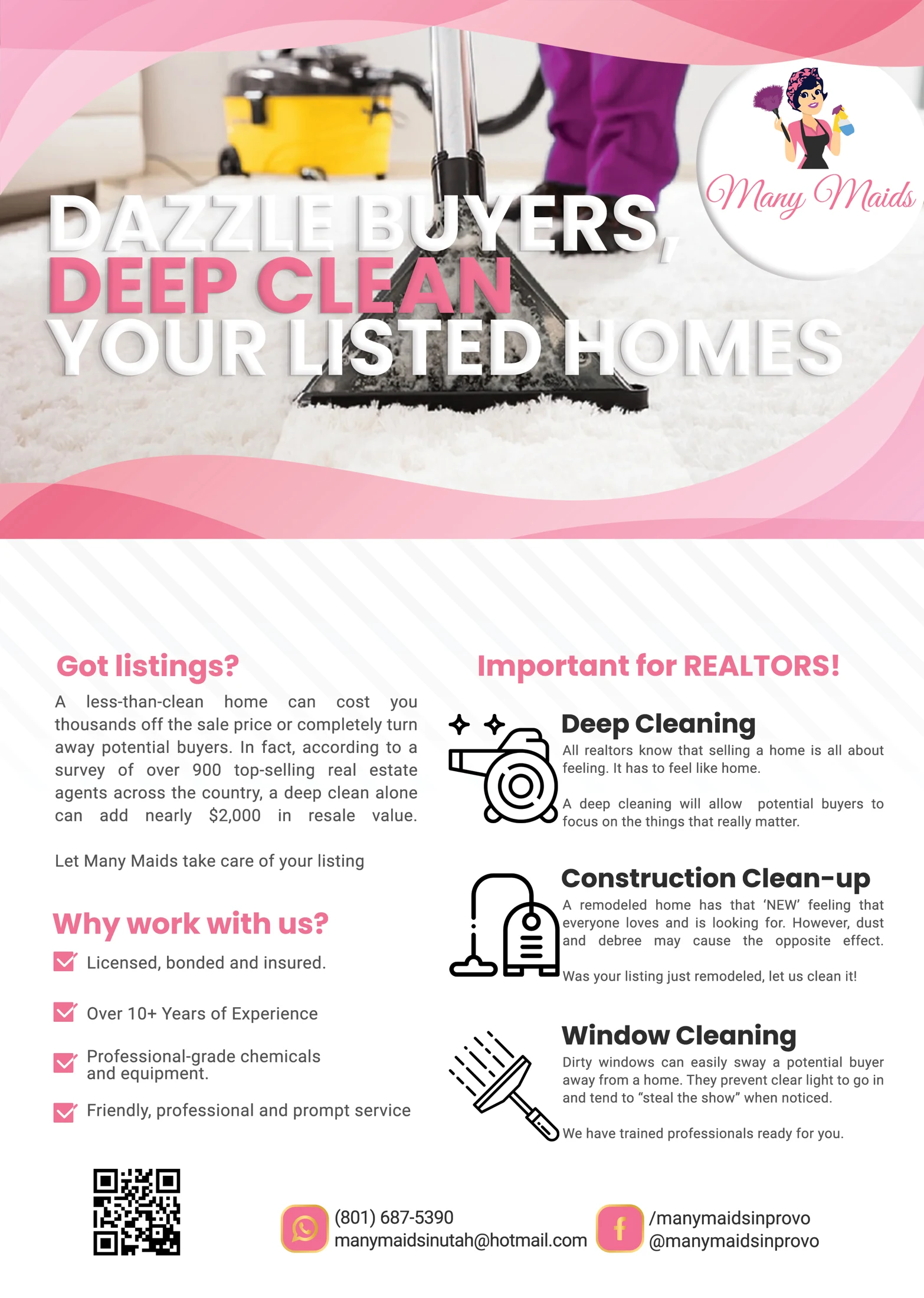 Many Maids in Utah — Realtor service artwork