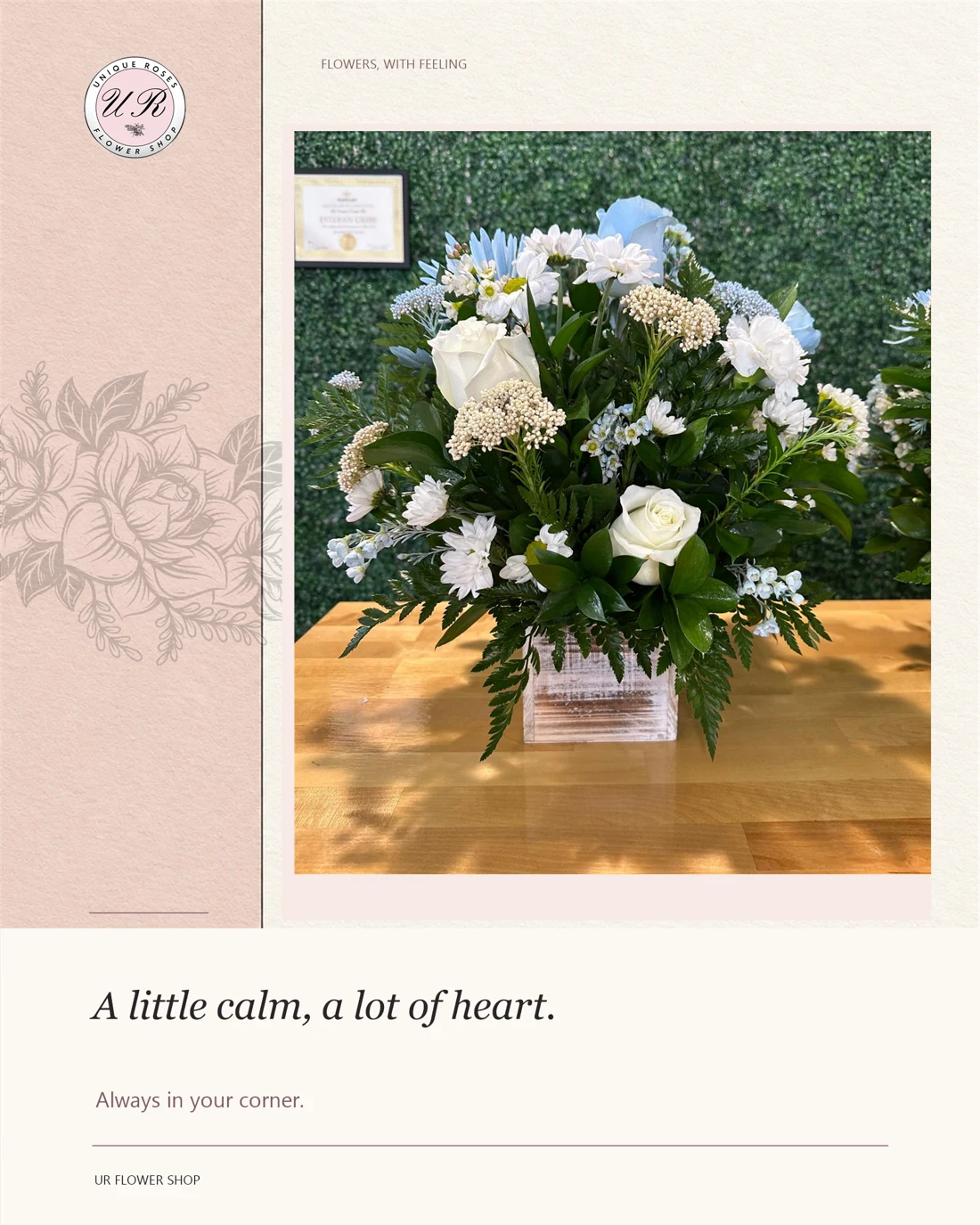 ur flower shop — In your corner
