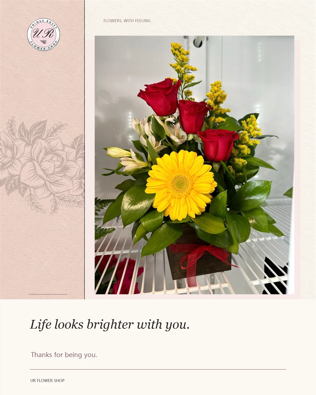 ur flower shop — Brighter with you