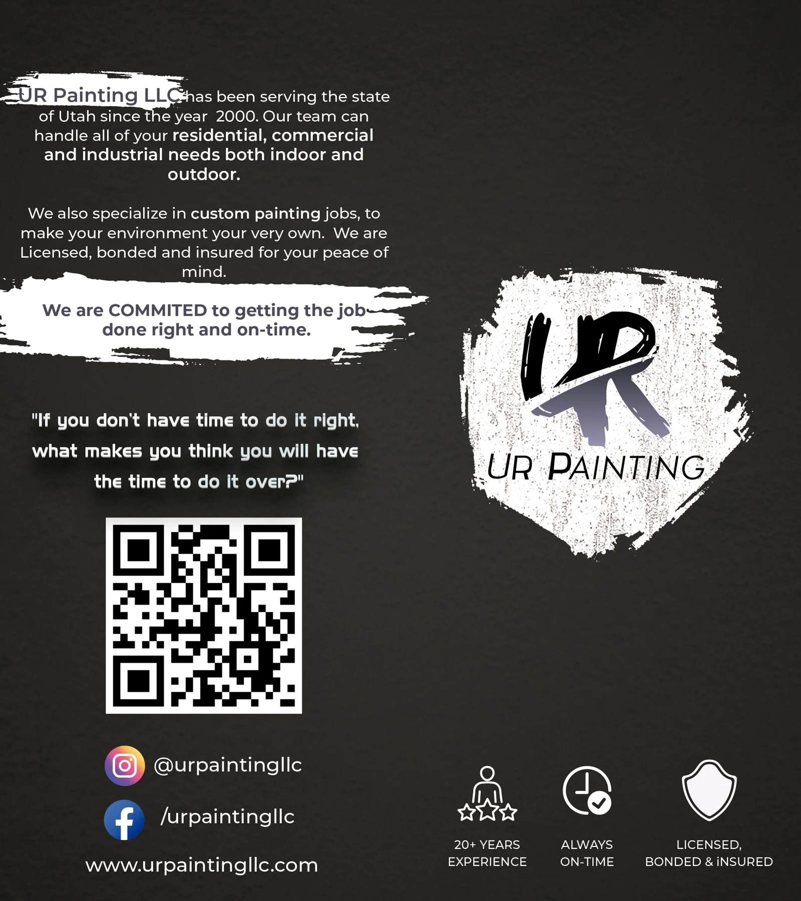 UR Painting — Brochure artwork